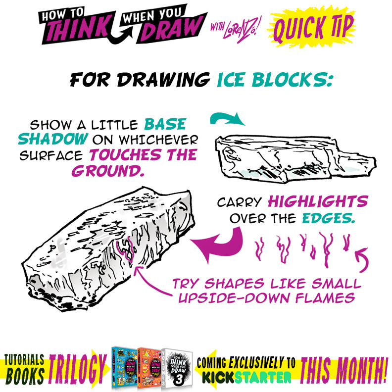 How to THINK when you draw ICE QUICK TIP! by EtheringtonBrothers on ...