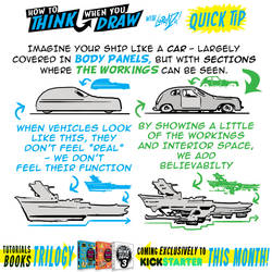 How to THINK when you draw VEHICLE DETAILS TIP!