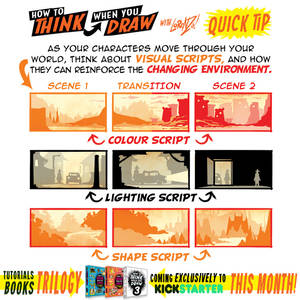 How to THINK when you draw VISUAL SCRIPTS TIP!