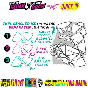 How to THINK when you draw CRACKED ICE QUICK TIP!