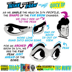 How to THINK when you draw EYEBROWS QUICK TIP!