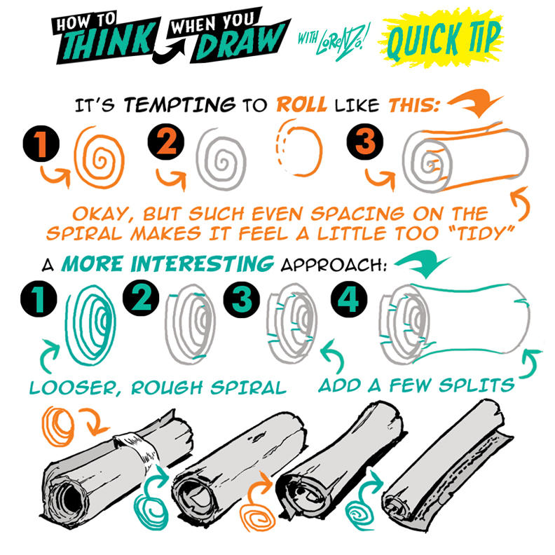 How to THINK when you draw SCROLLS QUICK TIP! by EtheringtonBrothers on ...