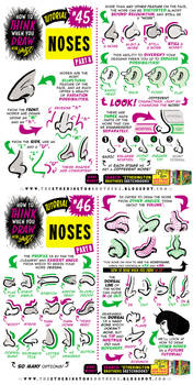 How to THINK when you draw NOSES tutorial!