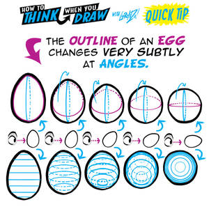 How to THINK when you draw EGGS at DIFFERENT ANGLE