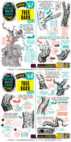 How to THINK when you draw TREE BARK tutorial!