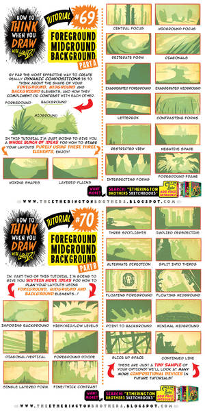 How to draw FOREGROUND, MIDGROUND, BACKGROUND!