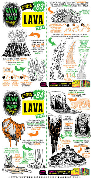 How to THINK when you draw LAVA tutorial!