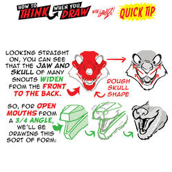 How to THINK when you draw SNOUTS QUICK TIP!