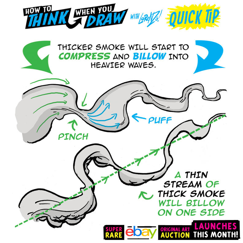 Smoke Reference Drawing How to THINK when you draw SMOKE EFFECTS QUICK TIP by ...