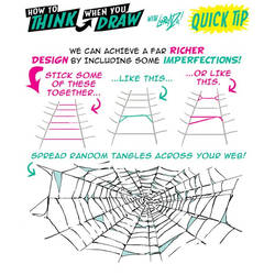 How to THINK when you draw WEBS QUICK TIP!