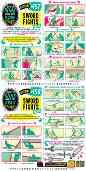 How to THINK when you draw SWORD FIGHTS tutorial!