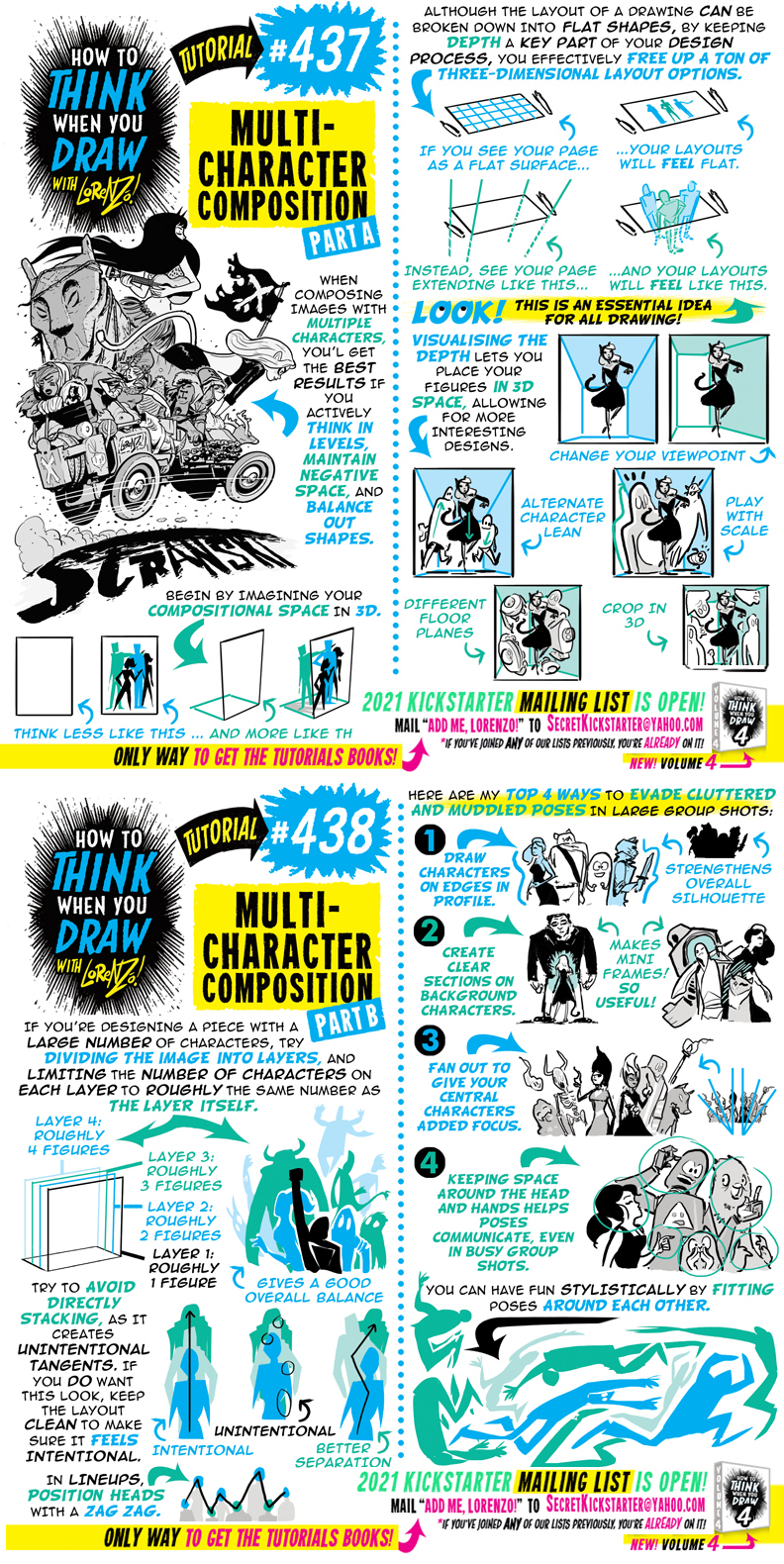 Composed Build Character How to draw MULTI-CHARACTER COMPOSITION tutorial! by ...