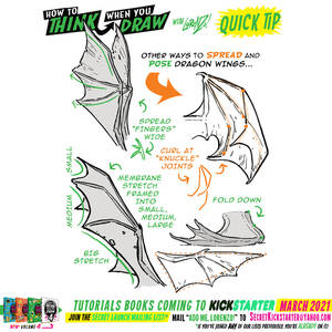 How to draw DRAGON WINGS for #LEARNUARY day NINE!!