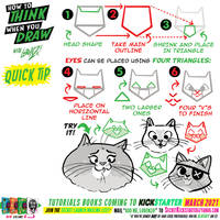 How to THINK when you draw CAT HEADS quick tip!