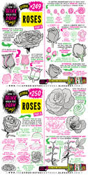 How to THINK when you draw ROSES tutorial!