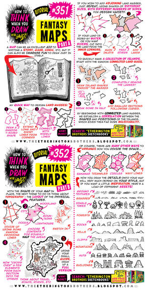 How to THINK when you draw FANTASY MAPS tutorial!