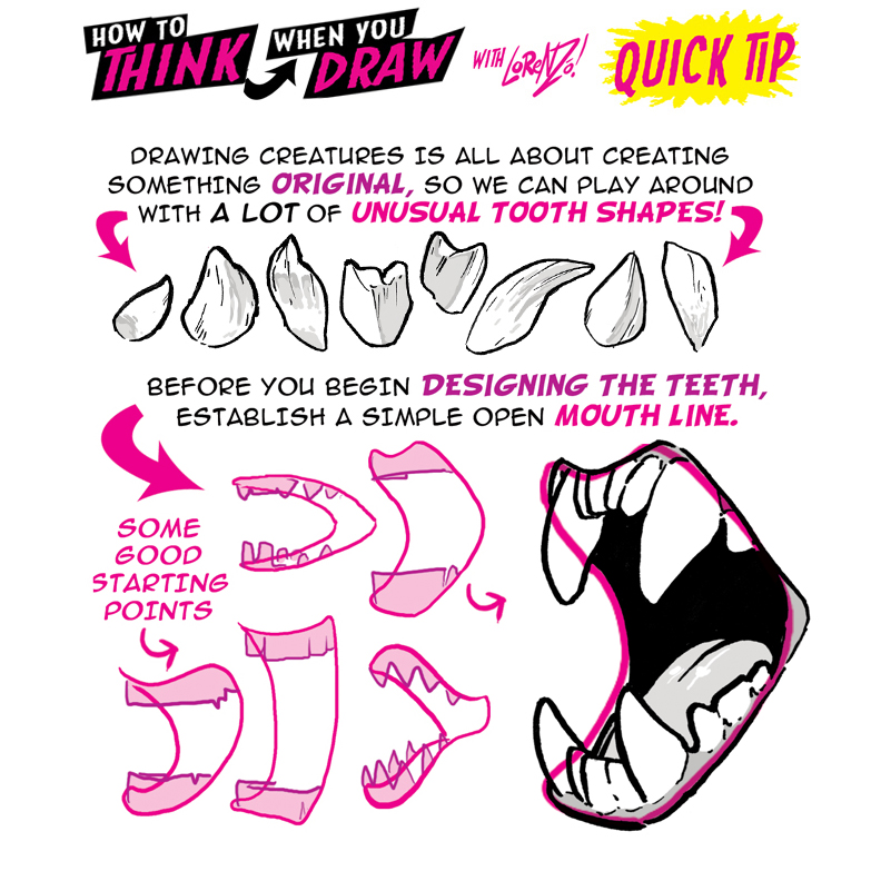 Monster Teeth Drawing at GetDrawings Free download