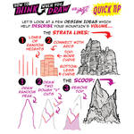 How to THINK when you draw MOUNTAINS QUICK TIP!