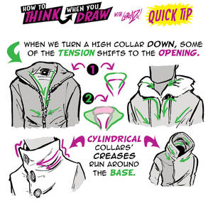 How to THINK when you draw COLLARS QUICK TIP!
