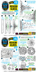 How to THINK when you draw BREAKING GLASS tutorial