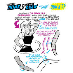 How to THINK when you draw ELBOWS QUICK TIP!