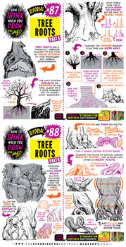 How to THINK when you draw TREE ROOTS tutorial!