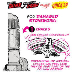 How to THINK when you draw STONEWORK QUICK TIP!