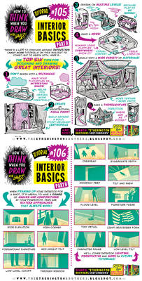 How to THINK when you draw INTERIOR BASICS!!