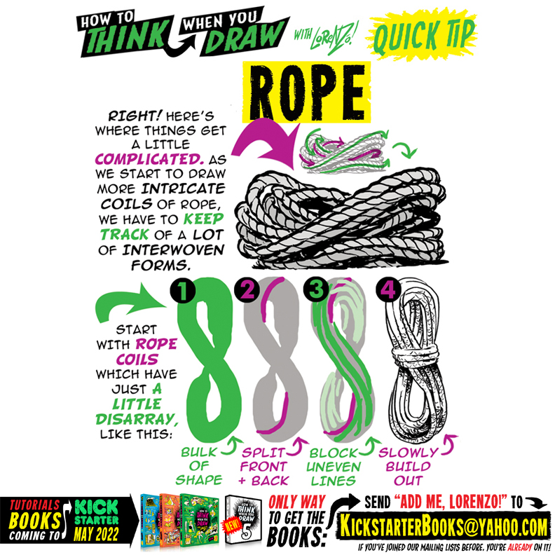 How to THINK when you draw ROPE QUICK TIP! by EtheringtonBrothers on ...