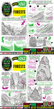 How to THINK when you draw FORESTS Parts 7 + 8!