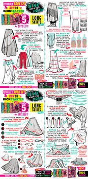 How to draw LONG SKIRTS! 5 DAYS left KICKSTARTER!!