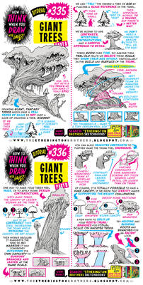 How to THINK when you draw GIANT TREES tutorial!