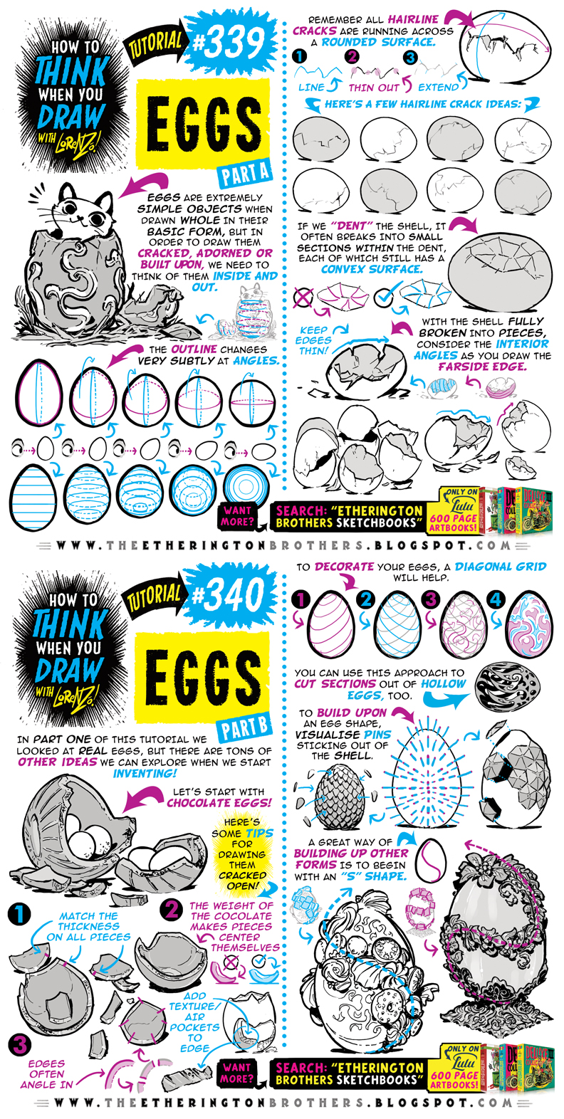 How to THINK when you draw EGGS tutorial! by EtheringtonBrothers on ...