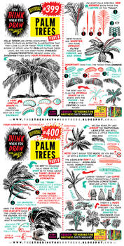 How to THINK when you draw PALM TREES tutorial!