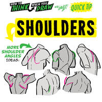 How to THINK when you draw SHOULDERS QUICK TIP!