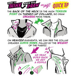 How to THINK when you draw HIGH COLLARS QUICK TIP!