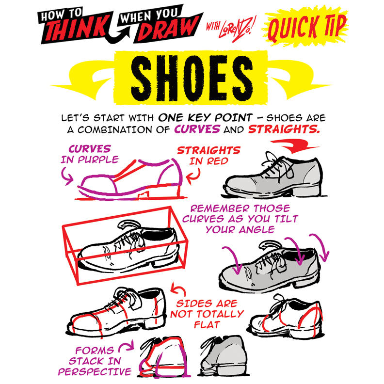 How to THINK when you draw SHOES QUICK TIP! by EtheringtonBrothers on  DeviantArt