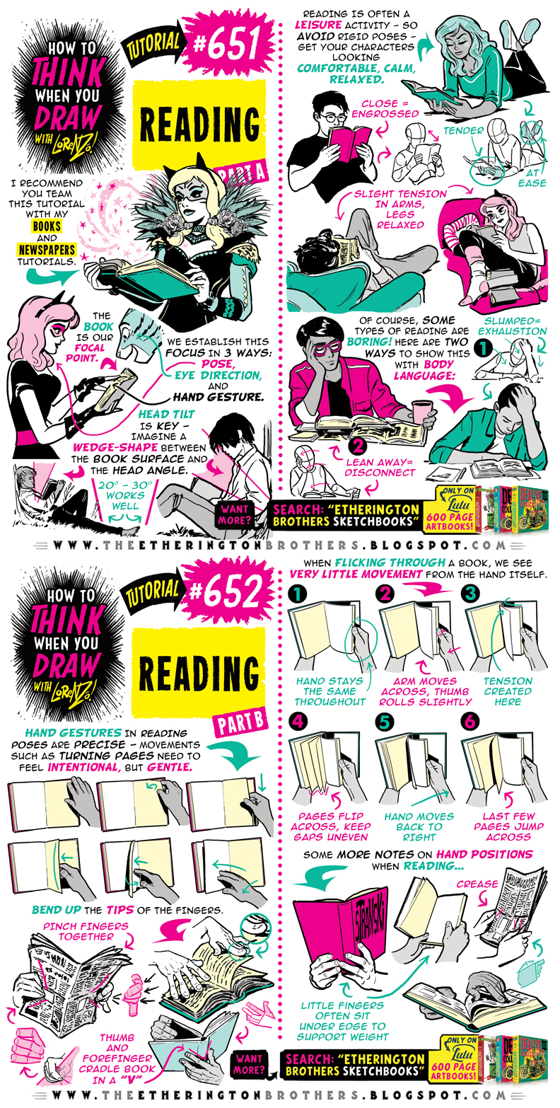 How to THINK when you draw READING tutorial! by EtheringtonBrothers on ...