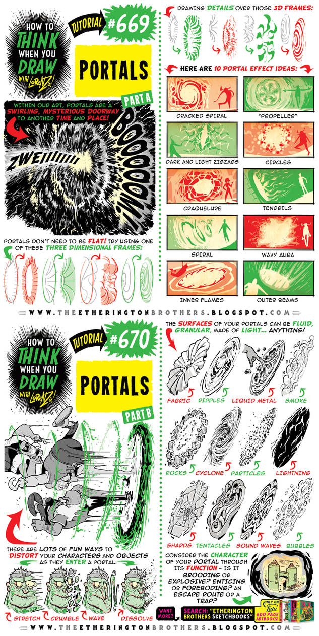 How to THINK when you draw PORTALS tutorial! by EtheringtonBrothers on