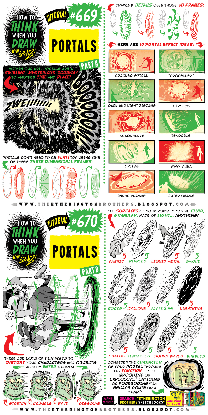 Portals Labdraw How to THINK when you draw PORTALS tutorial! by EtheringtonBrothers on ...