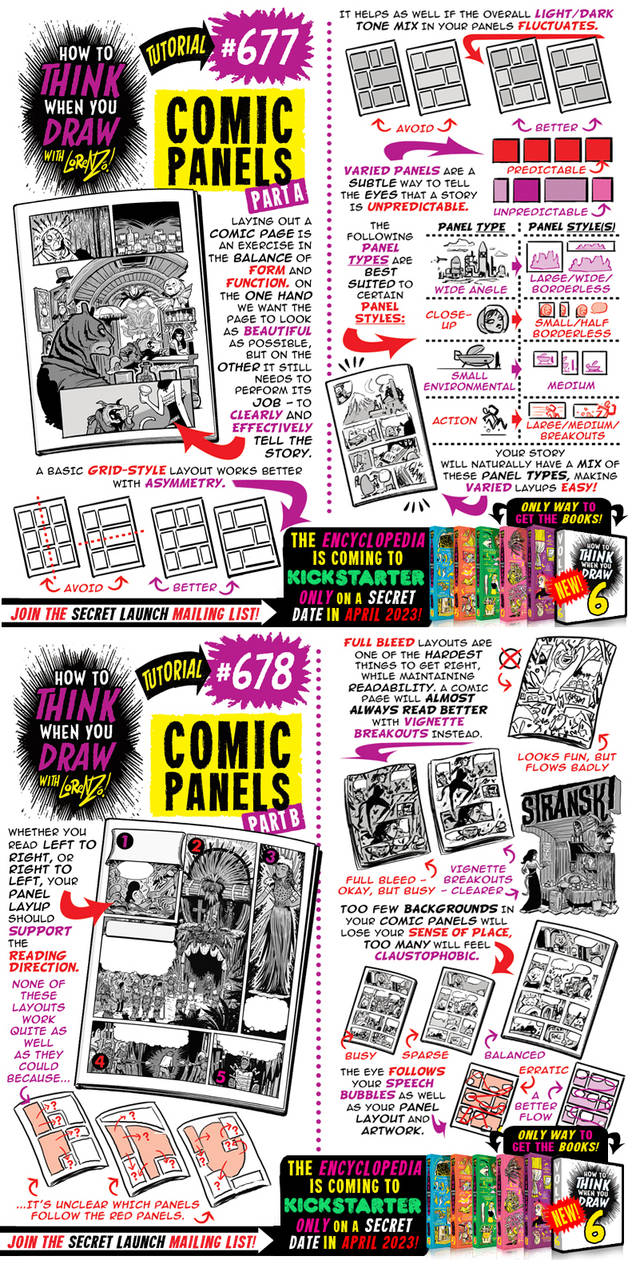 How to THINK when you draw COMIC PANELS tutorial! by ...