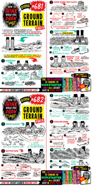 How to THINK when you draw GROUND TERRAIN tutorial