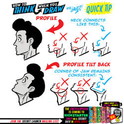 How to THINK when you draw NECKS QUICK TIP!