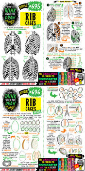 How to THINK when you draw RIB CAGES tutorial!