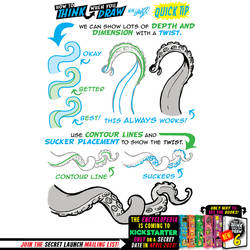 How to THINK when you draw TENTACLES QUICK TIP!