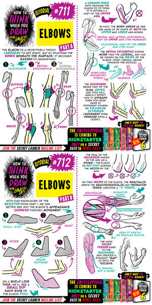 How to THINK when you draw ELBOWS tutorial!