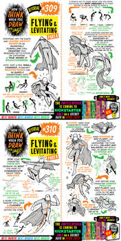 How to THINK when you draw FLYING and LEVITATING!