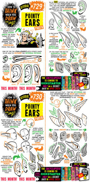 How to THINK when you draw POINTY EARS tutorial!