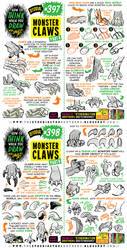 How to THINK when you draw MONSTER CLAWS tutorial!