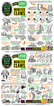 How to THINK when you draw MONSTER CLAWS tutorial!